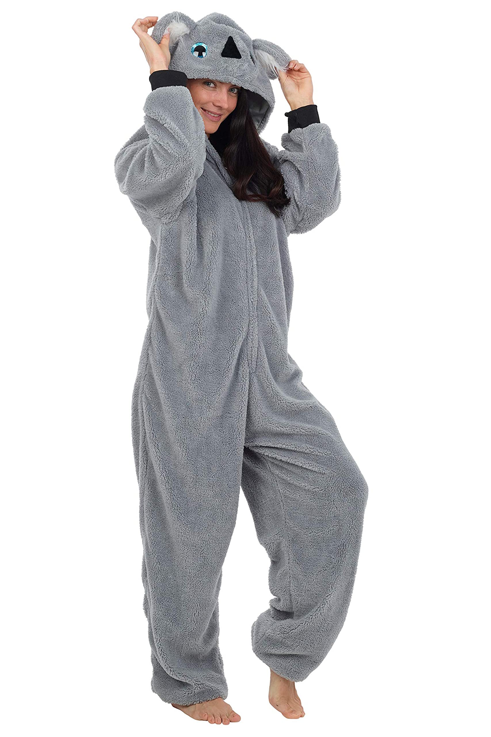 CityComfort Combinaison Pyjama Femme, Grenouillère Femme Pyjama Onesie Tout en Un en Polaire S-XL