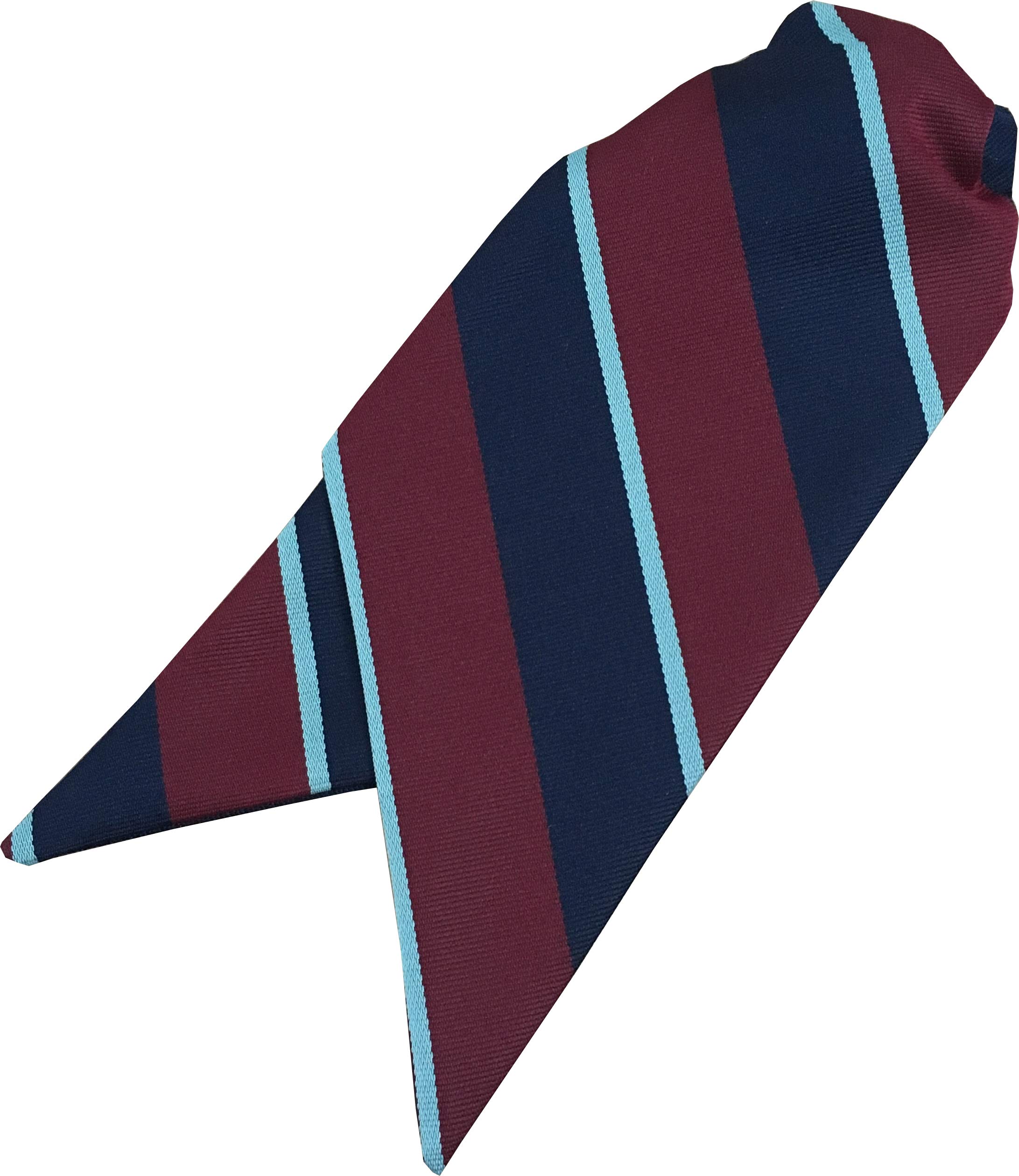 Great British Tie Club Women's Burgundy, Navy, Sky Raf Royal Air Force Clip On Cravat
