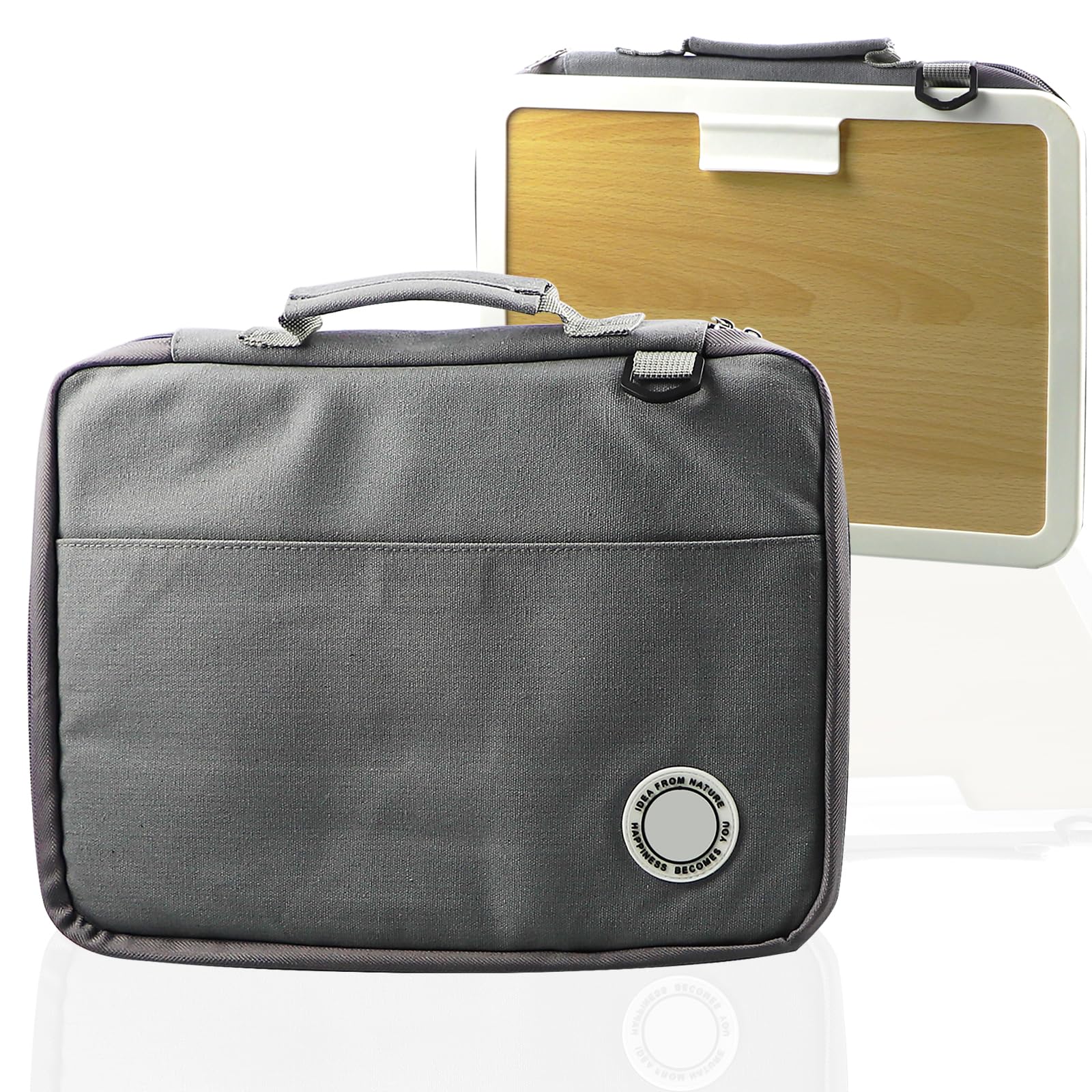 Kids Drawing Board with Carrying Case for Fieldtrip, 14"x10.5" Portable Child Drawing Board with Internal Pen and Paper Storage, Kids Crossbody Art Board Tote Board for Travel