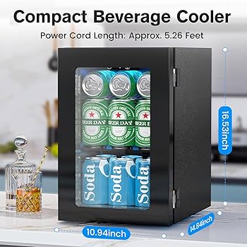 RU-♡ Amazon.com: EUHOMY 48 Can Beverage Refrigerator cooler-Mini