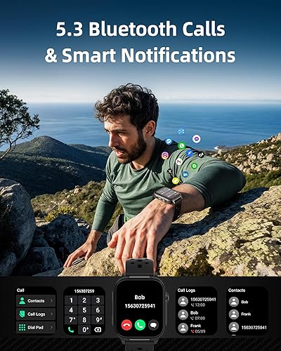 Miniatura 4 de Parsonver GPS Smart Watch for Men Women, Built-in GPSCompassFlashlightBluetooth Calls, 10-Day Battery Fitness Tracker 100+ Sports, Heart Rate, Sleep