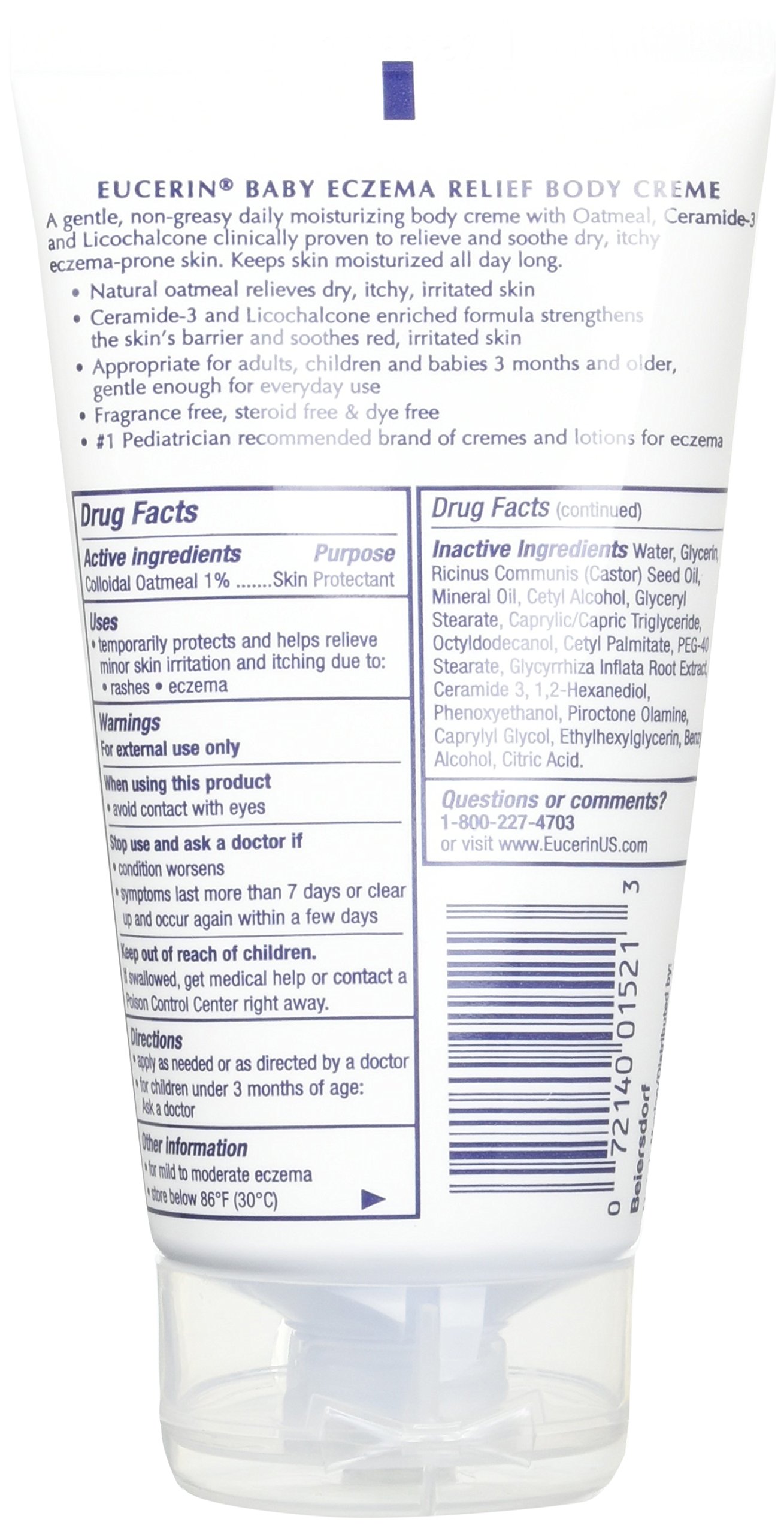 Eucerin Eczema Baby Relief Body Creme 5 once - Confezione da 2