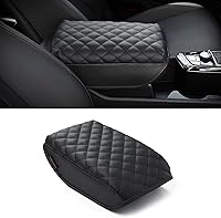 Vista 8 de KMMOTORS Tucson (NX4) 2021~2024 - Funda para consola central, color gris claro, cojín para reposabrazos, accesorios Tucson, piel vegana, protector