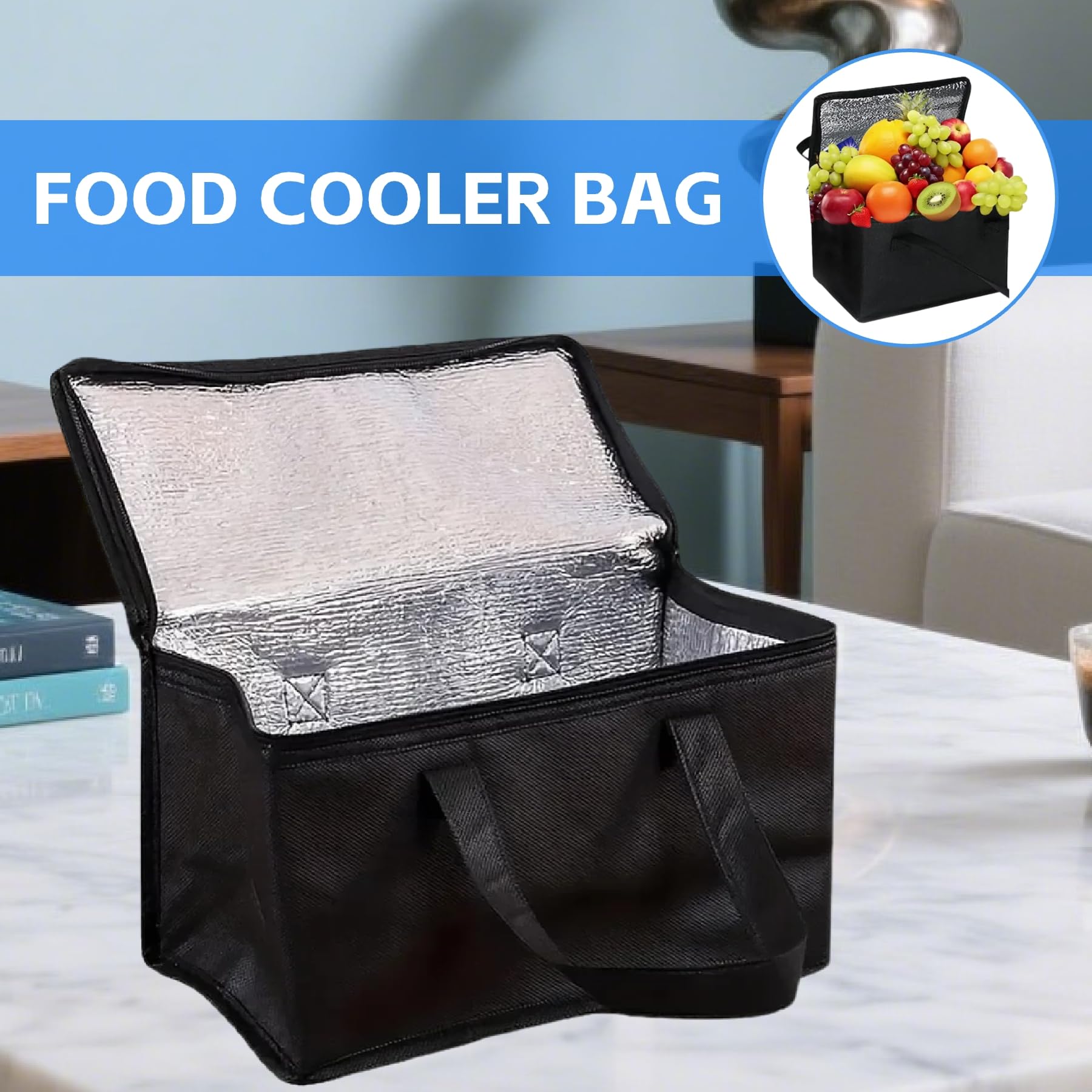 2 Pz Borsa Frigo Borsa Frigo Termica Borsa Da Viaggio Adatte Camping Pique Nique Lavoro Consegne
