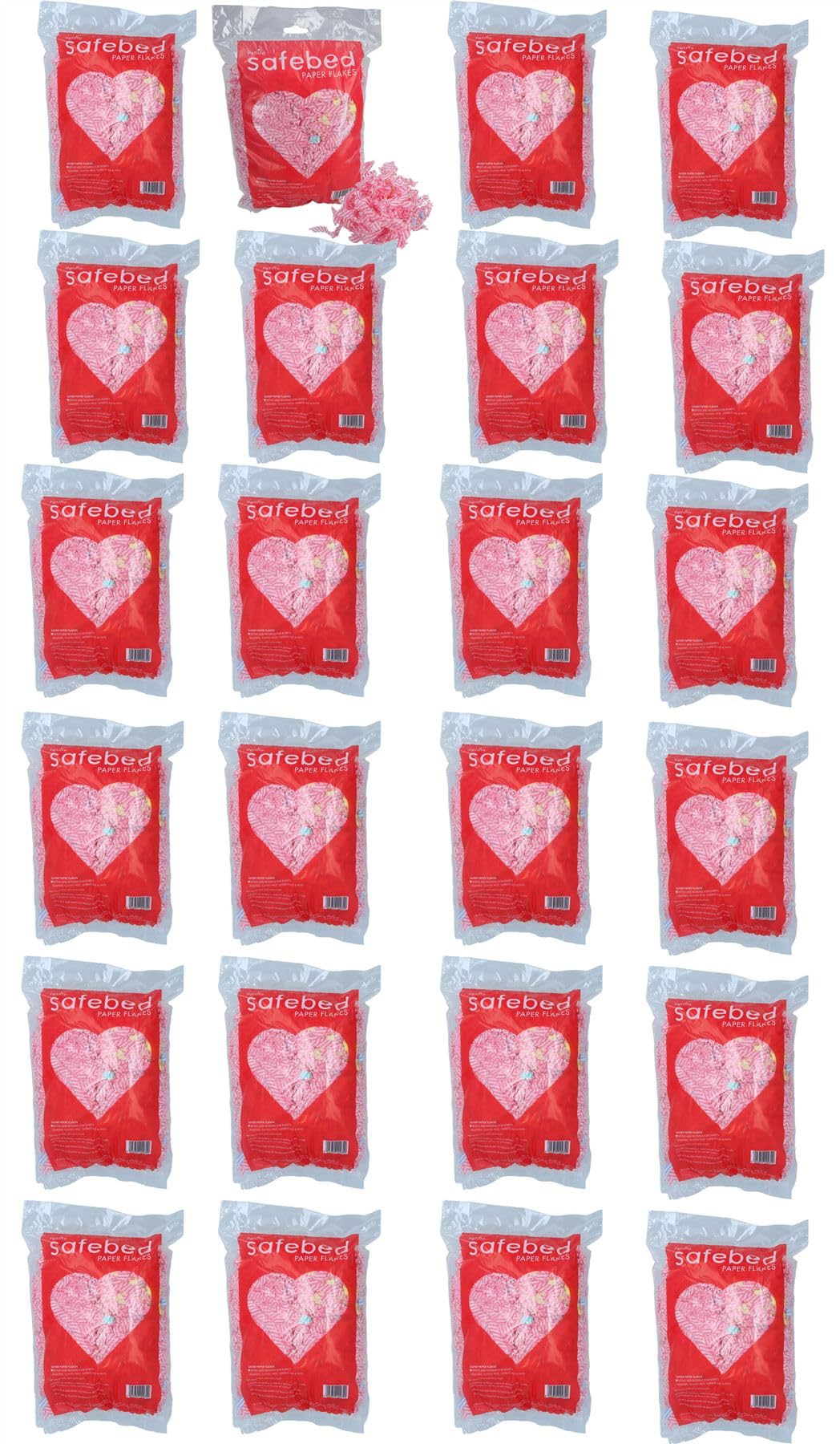 AB Tools 24PK Small Animal Hamster Gerbils Safe Bed Paper Flakes Nesting - (Colour Varies)