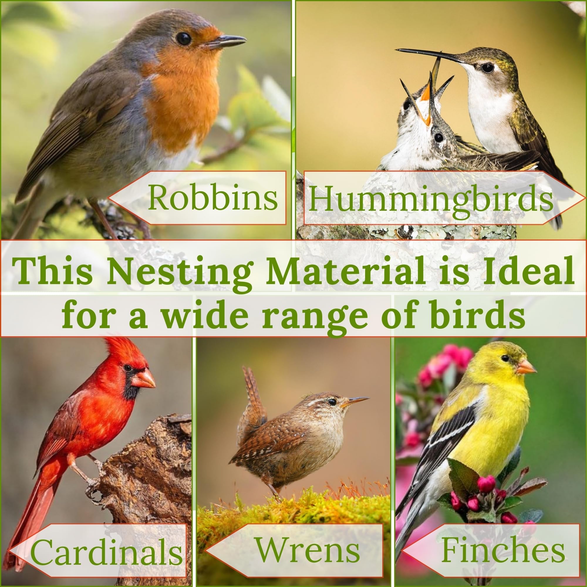 Vogel-Nistmaterial 80g - Gemisch Aus Jute, Baumwolle & Stroh Für Käfigvögel