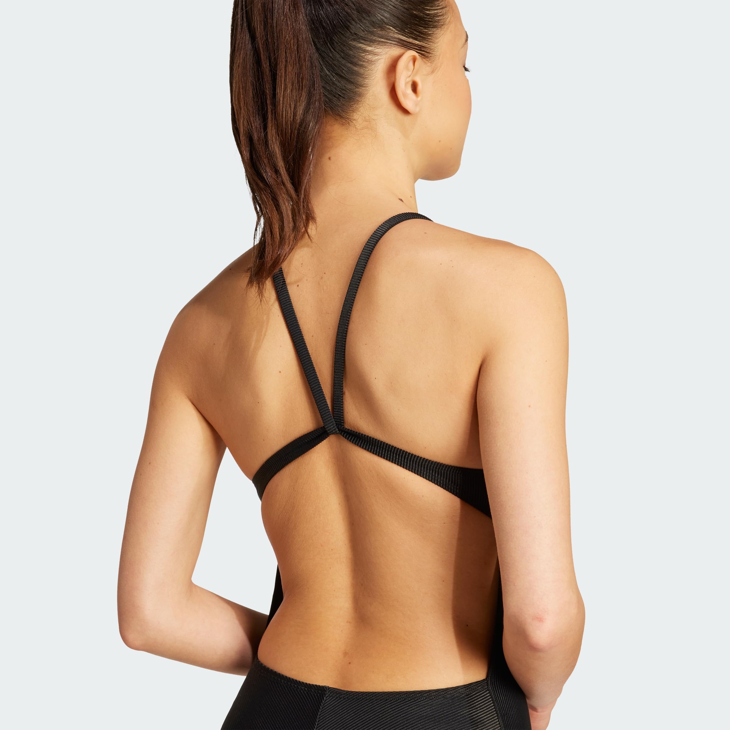adidas Women's Bañador de canalé Acolchado con Tirantes Finos Iconisea