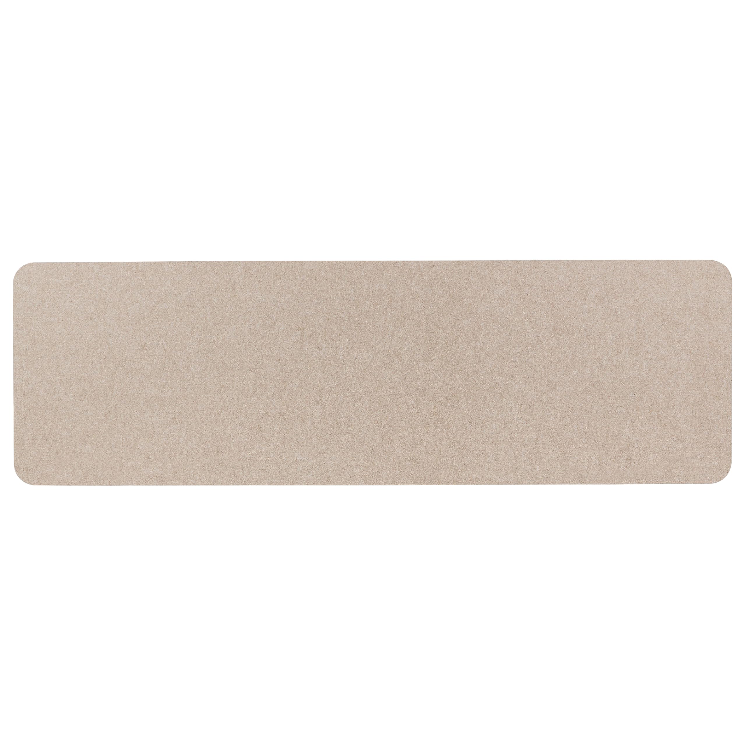 Beliani Panneau Séparateur de Bureau Acoustique et Visuel 160 x 50 cm en Polyester et Matériau Synthétique Beige Split