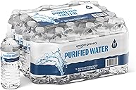 Amazon Grocery Purified Water, 16.9 Fl Oz, 24 Ct (Previously Happy Belly, Packaging May Vary)