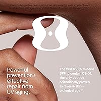 Vista 2 de OneSkin FACE SPF OS-01 Peptide Broad Spectrum SPF 30+ Mineral Sunscreen- Scientifically Proven to Protect Skin from UV Aging, Includes Potent
