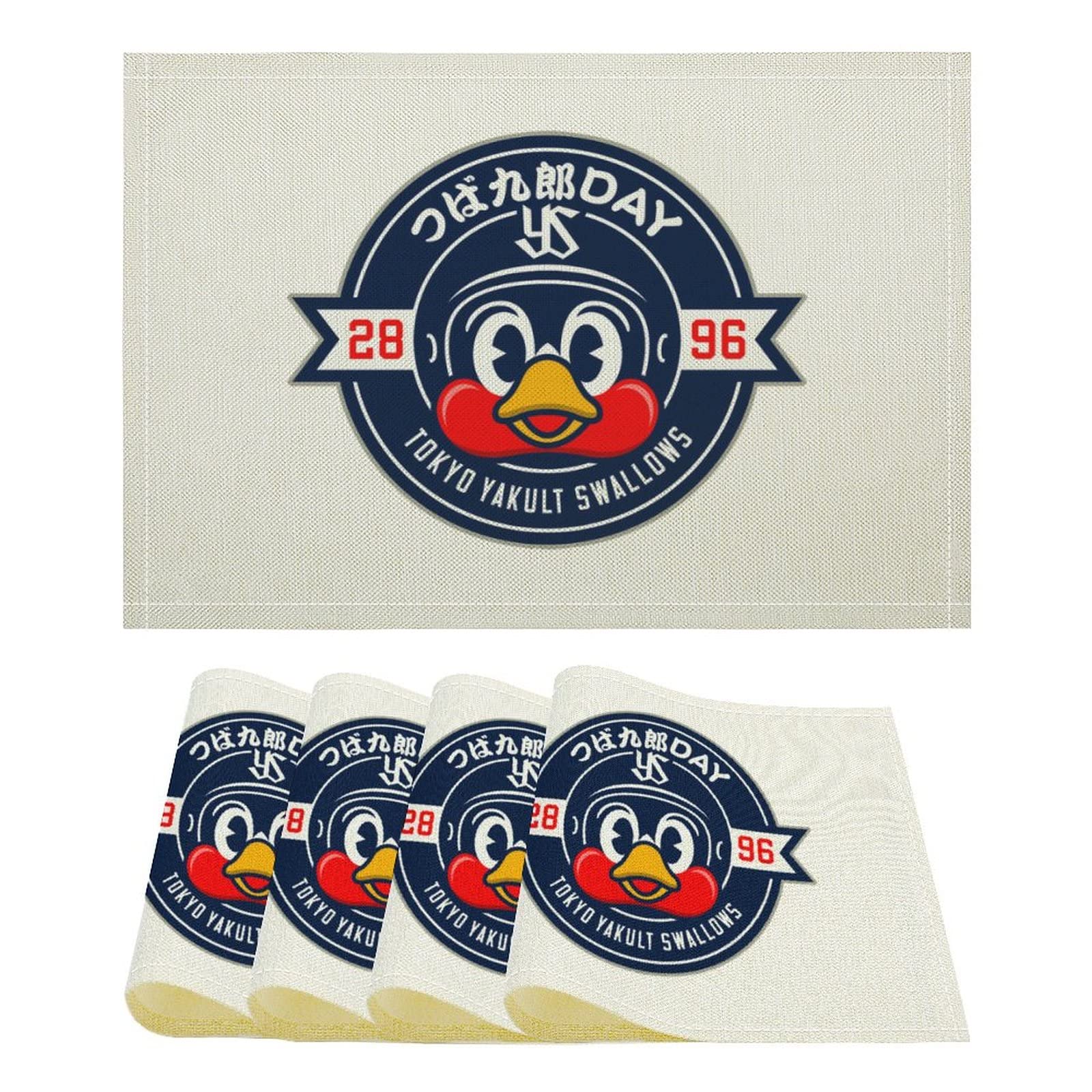 Amazon｜東京ヤクルトスワローズ つば九郎 ランチョンマット 滑り止め