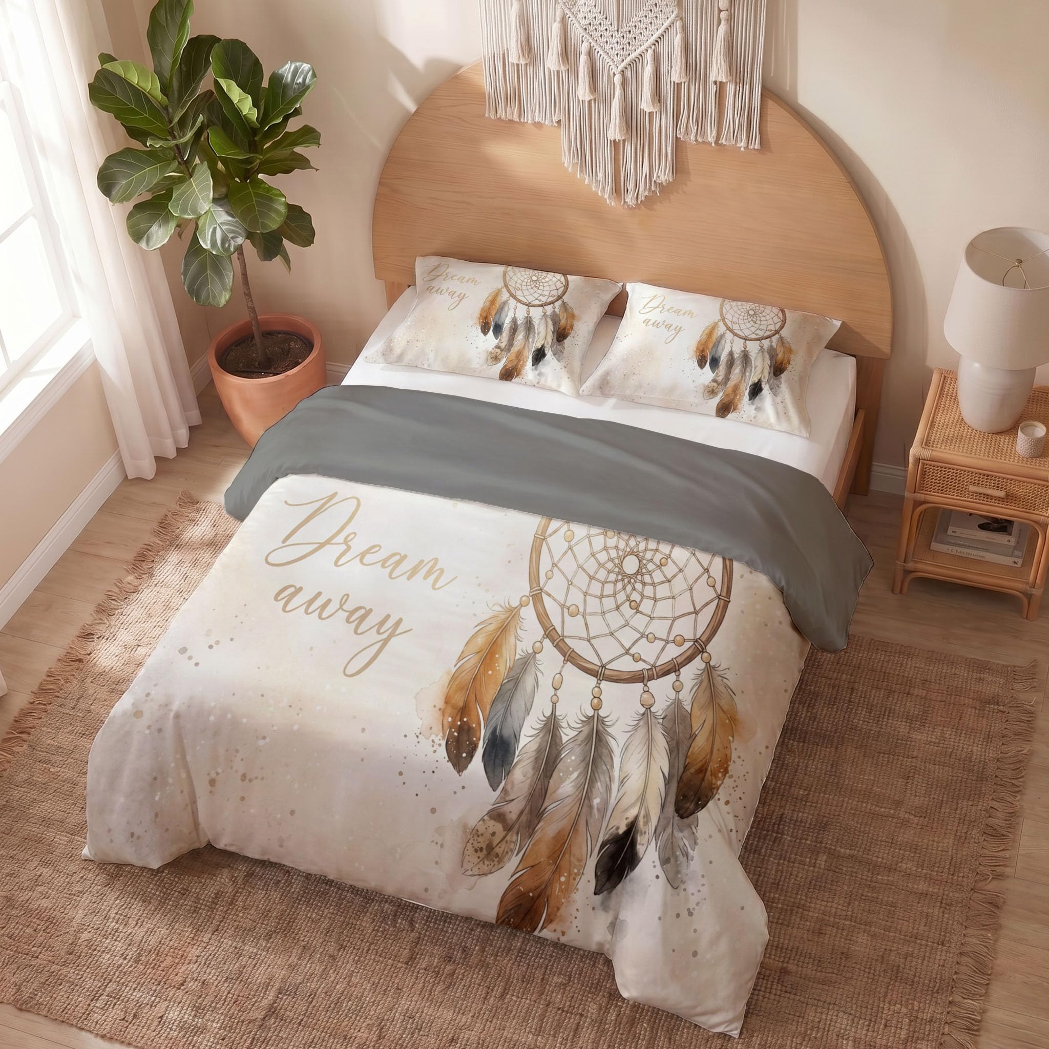 Housse de couette 220x240 anti-plis en microfibre douce avec fermeture éclair