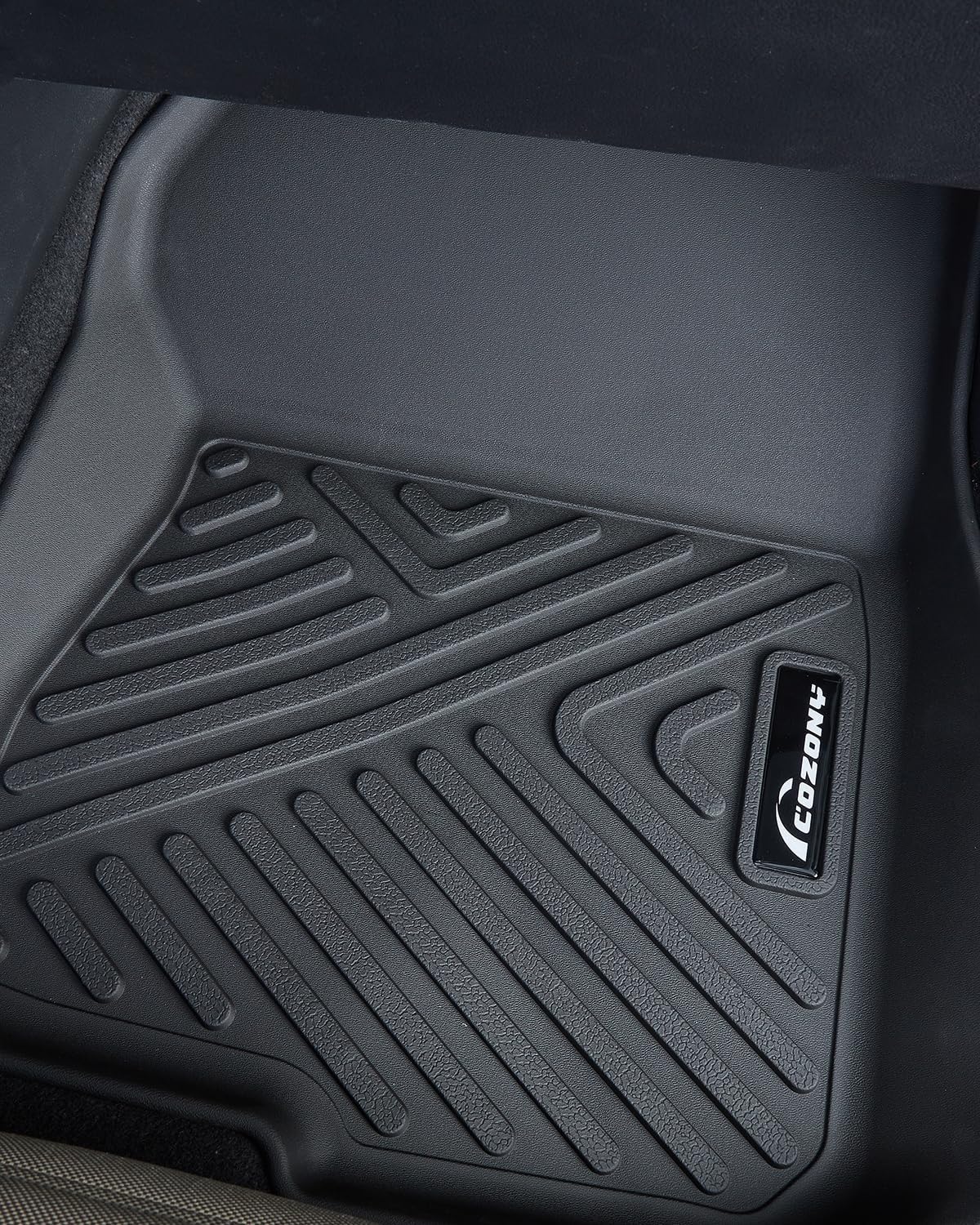 Floor Mats for 2023 2024 2025 HR-V (LX Sport EX-L), TPE All Weather Custom Fit Front 1st & 2nd Row HRV Floor Liner, Black - Image 3