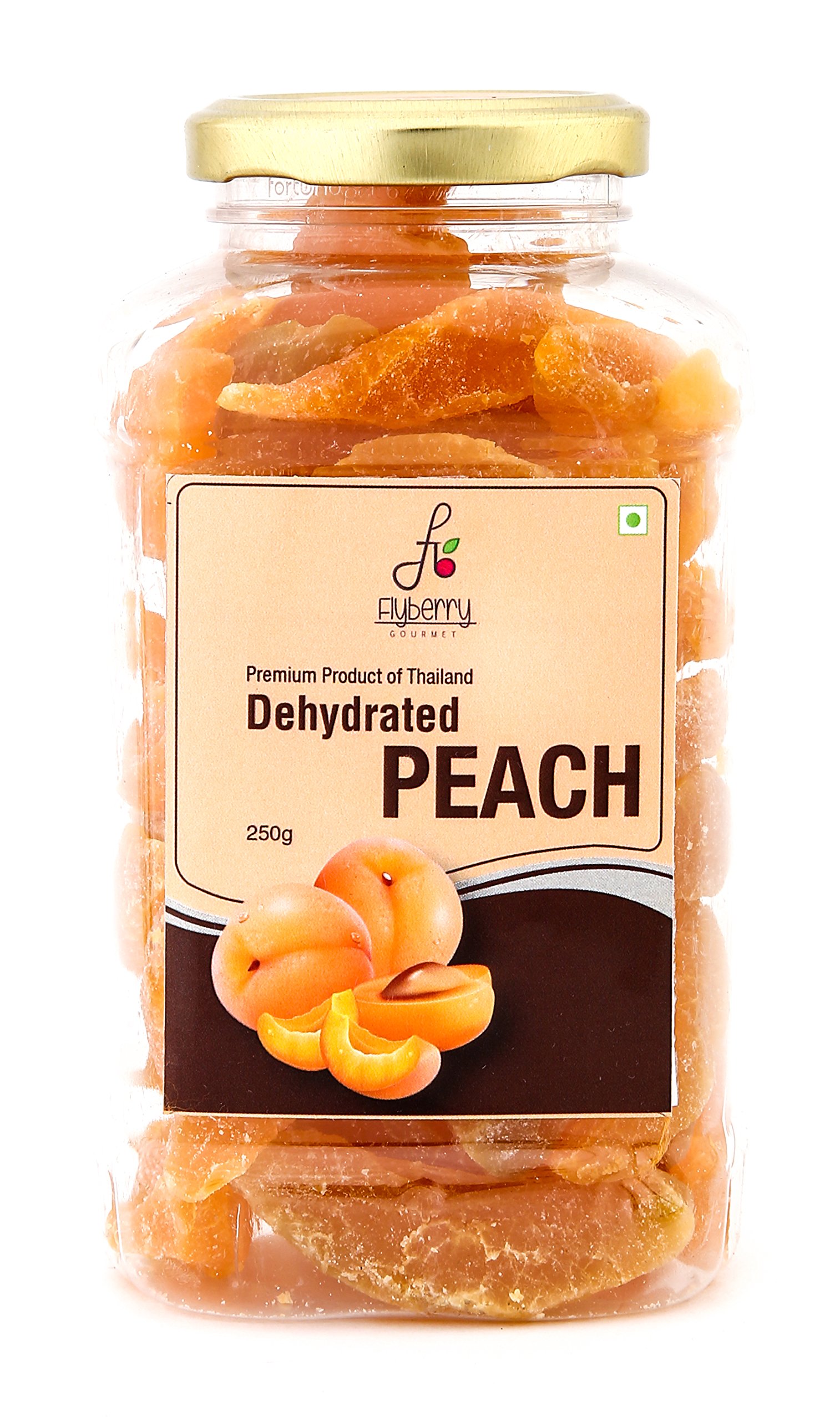 Flyberry Gourmet Peach Dehydrated, 250 g