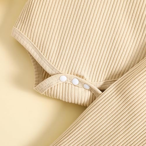 Miniatura 6 de Mubineo Conjunto básico de ropa de otoño e invierno para bebé, niña, niño, ropa básica lisa, cuello alto, manga larga, mameluco, leggings y pantalón