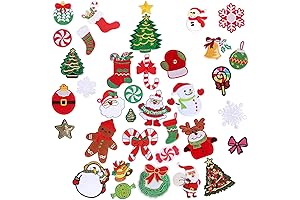 36pcs Christmas Iron on Patches