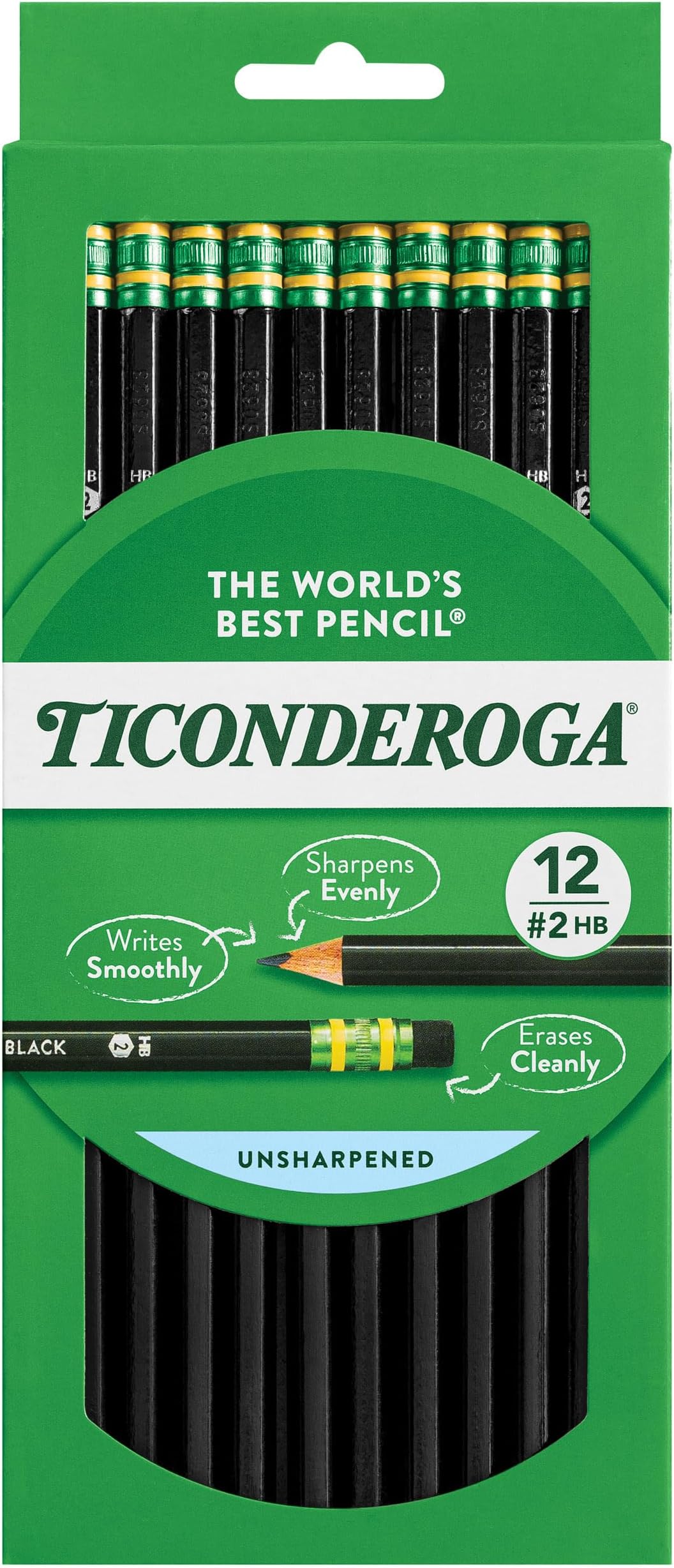 Pencils, Wood-Cased Graphite, #2 HB Soft, Black (13953) (Pack of 6, 72 Count Total)