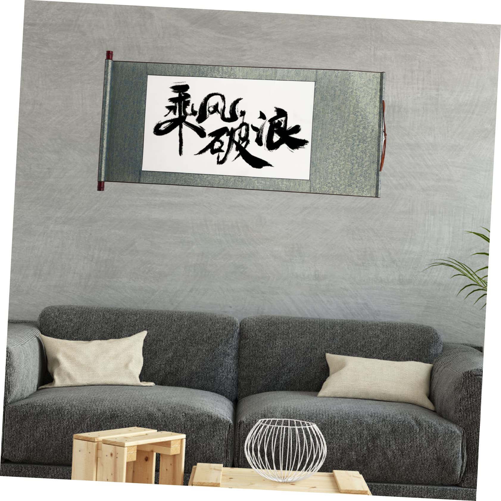 SEWACC 2 Pièces Papier à Calligraphie Chinoise Multifonction, Papier de Riz et Bois, pour Création Artistique à Suspendre au Mur, Maison et Bureau