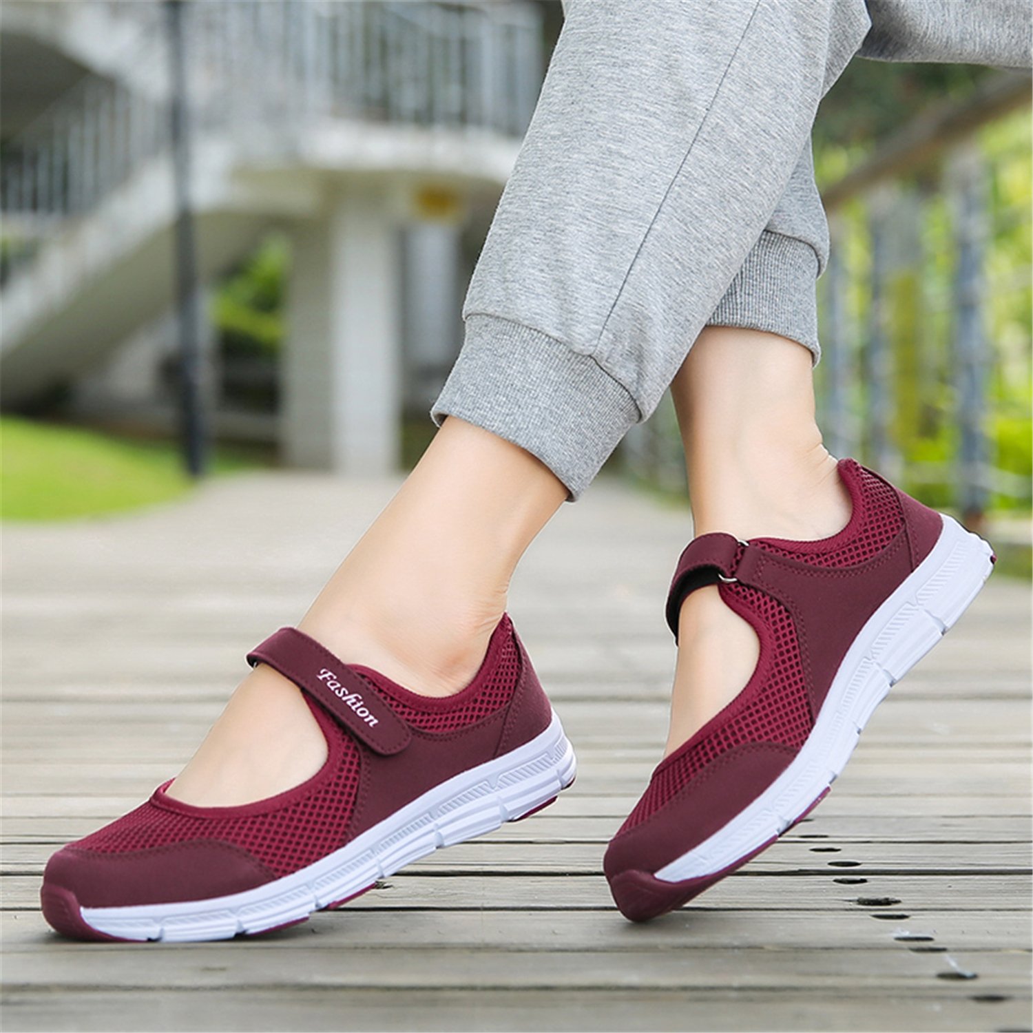 Kimily-UK Sandali Sportivi Donna Scarpe Basculanti Mesh Scarpe Fitness Dimagranti Scarpe da Camminata Moda Scarpe da Ginnastica Anti Scivolo Maglia Nuovo Traspirante Estive 35-42