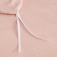 Vista 6 de Shabby Chic - Juego de funda de edredón de 3 piezas, estilo vintage, con volantes de 2 capas, juego de microfibra cepillada suave con cierre