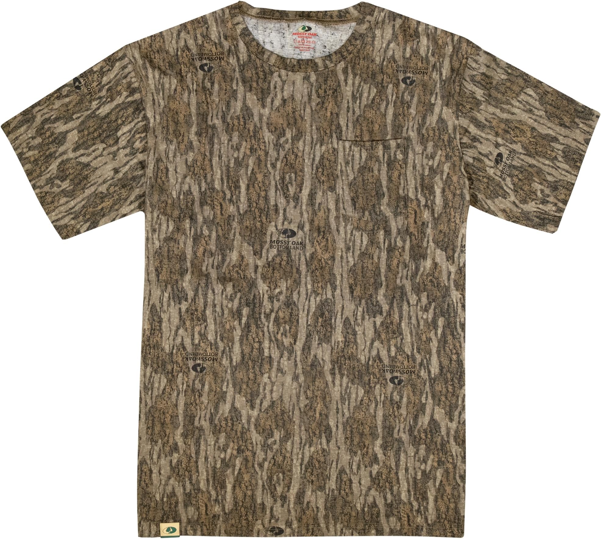Mossy Oakmens Mens Camo Hunting Shirt Short Sleeve Cotton Shirt