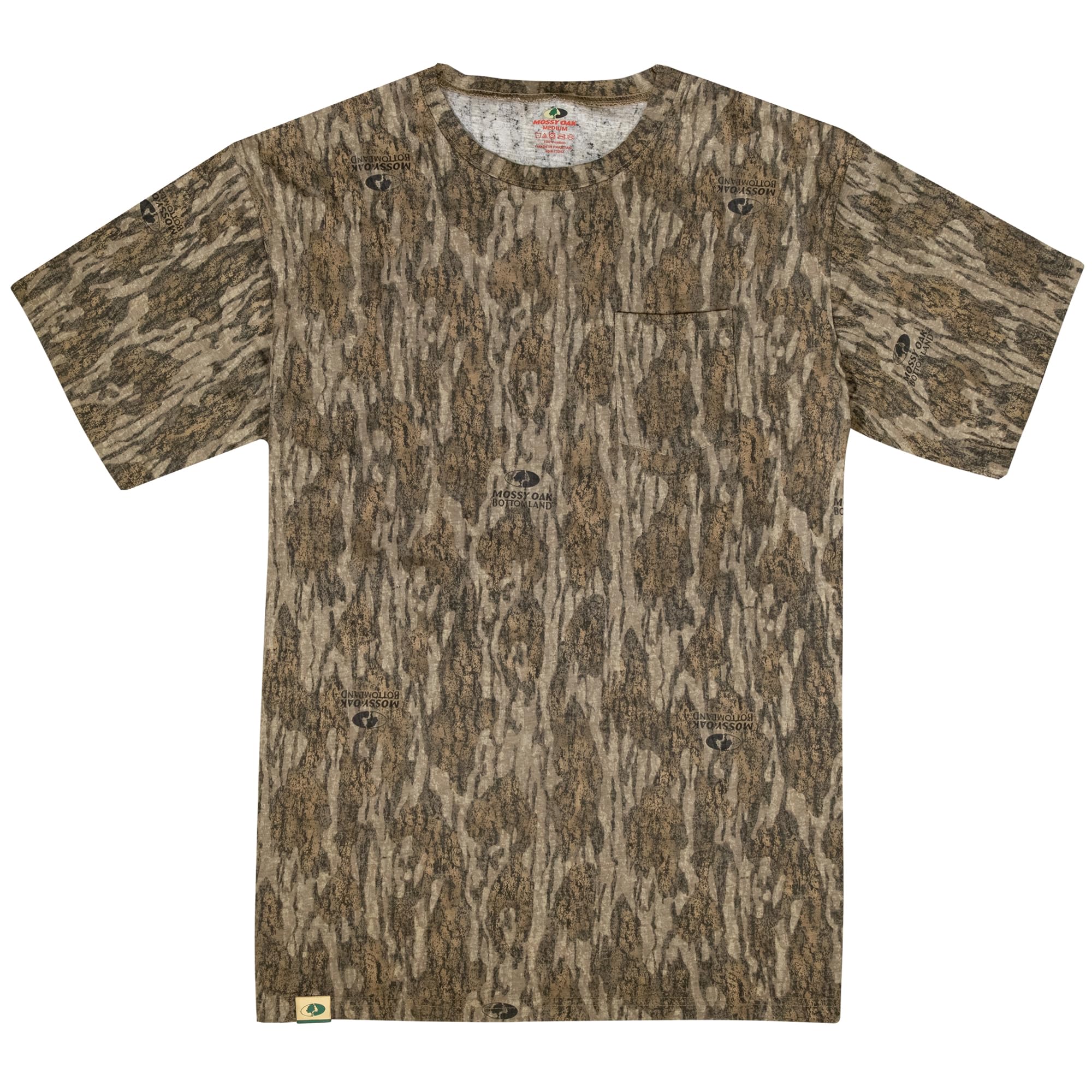 Mossy Oakmens Mens Camo Hunting Shirt Short Sleeve Cotton Shirt