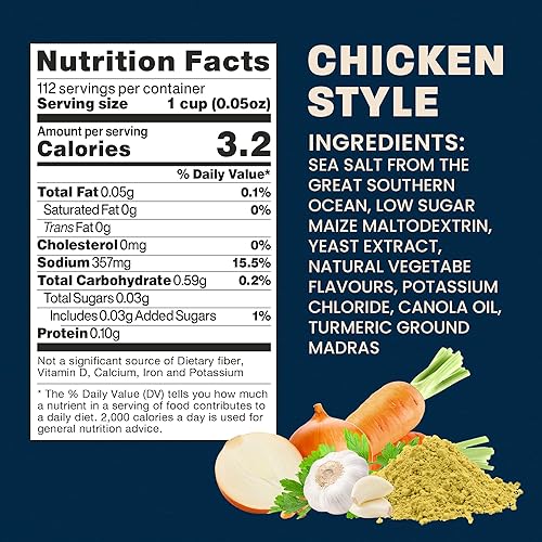 Miniatura 2 de Massel Caldo de caldo en polvo, sin MSG, sin gluten, sabor Chciken, 5.93 oz, paquete de 1 caldo de sopa enlatado