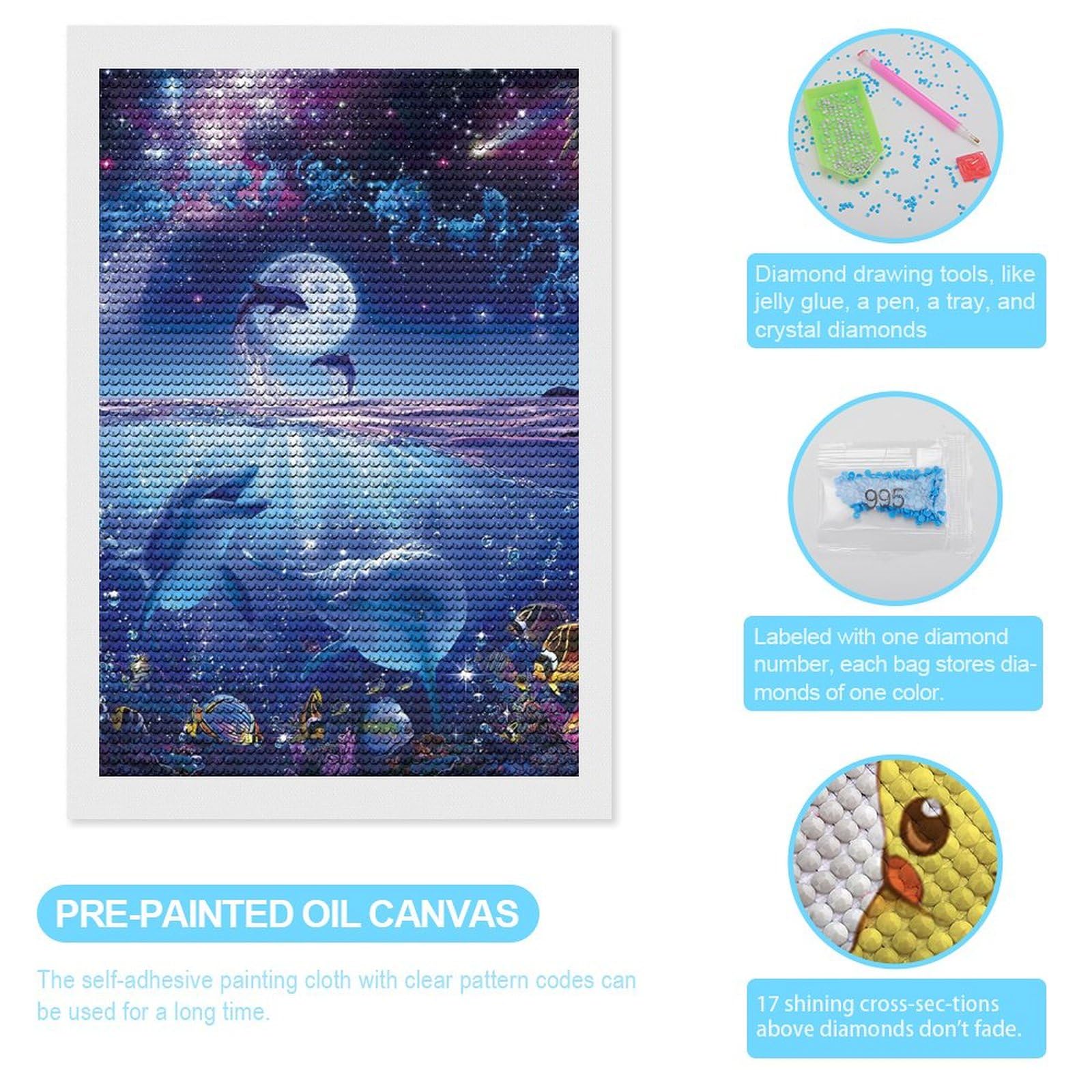 Amazon | ダイヤモンドアート ラッセン 星に願いを ダイヤモンド絵画