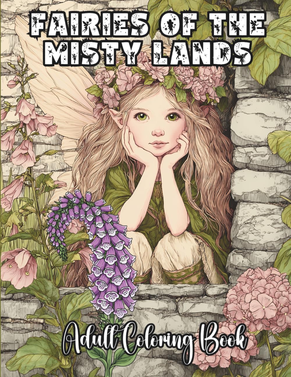 Fairies Of The Misty Lands: Adult Coloring Book (Fairy Coloring Book Series)