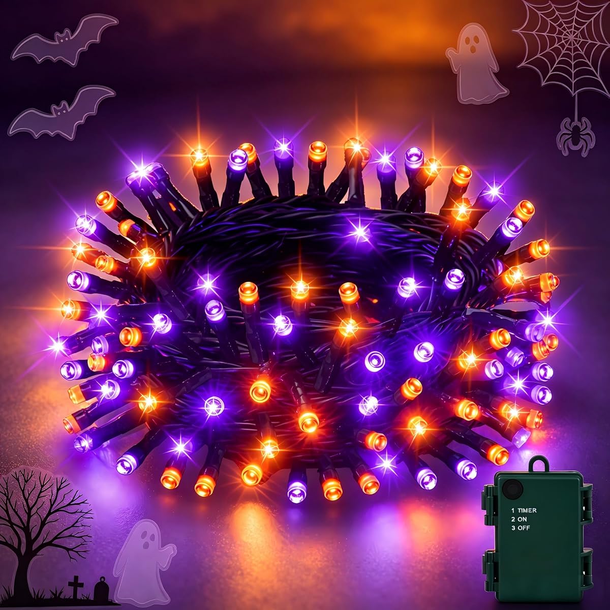 Guirnalda de luces decorativa de Halloween