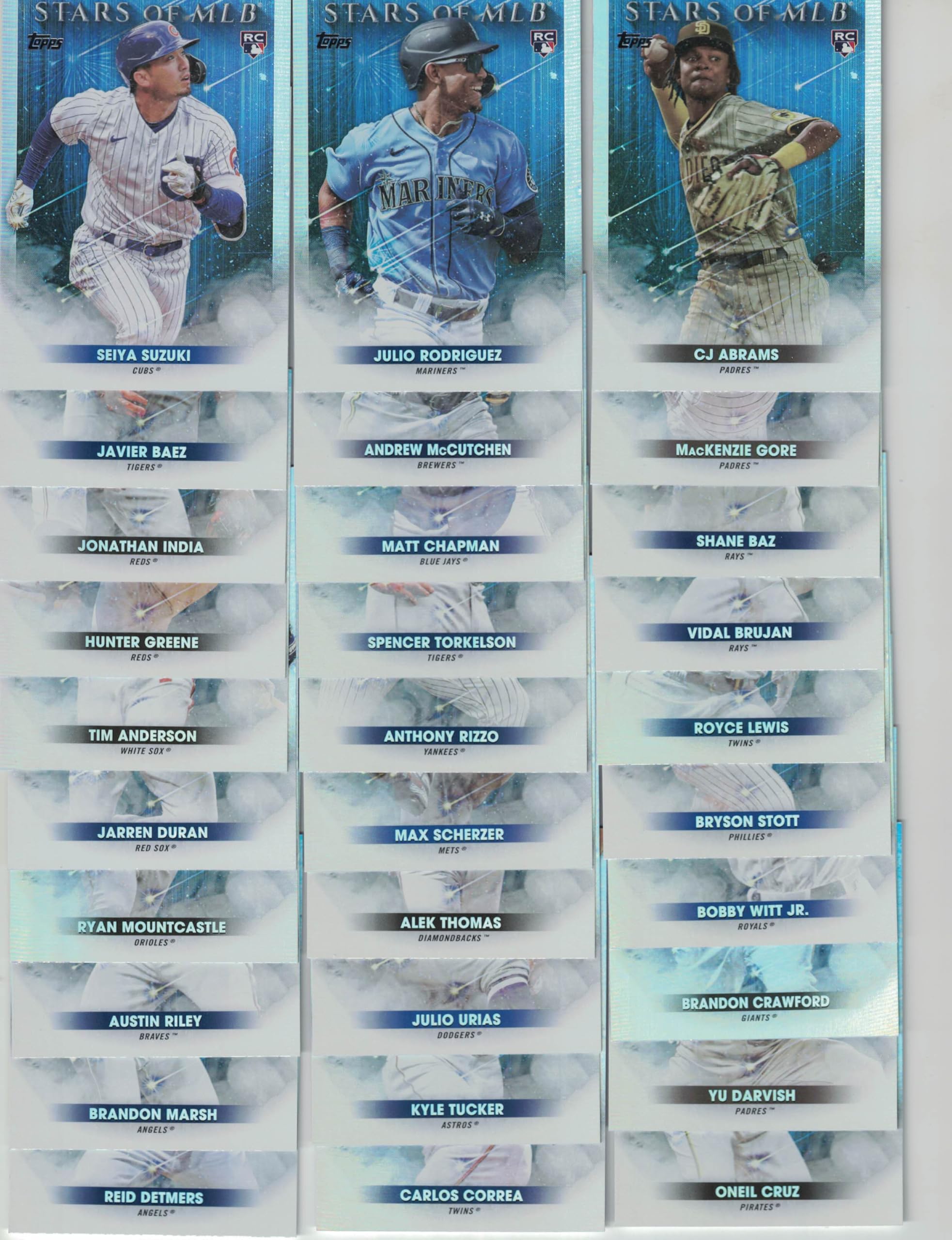 2022 National League All Star Standouts Topps Factory Sealed 17 Card Team Set