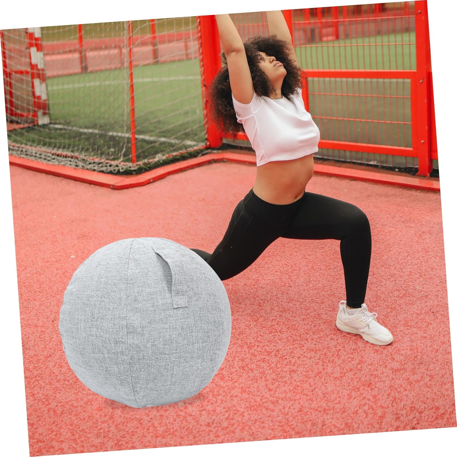 Yoga Protector Cover Cotton Linen Washable Protective Sleeve for Yoga Exercise -Static Breathable Design for Stability Balance Training
