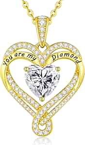 ネックレス・ペンダント 18KGF Heart Moissanite Simulator Dia Part1 Necklace 18KGF Heart Moissanite Simulator Dia Part1 Necklace