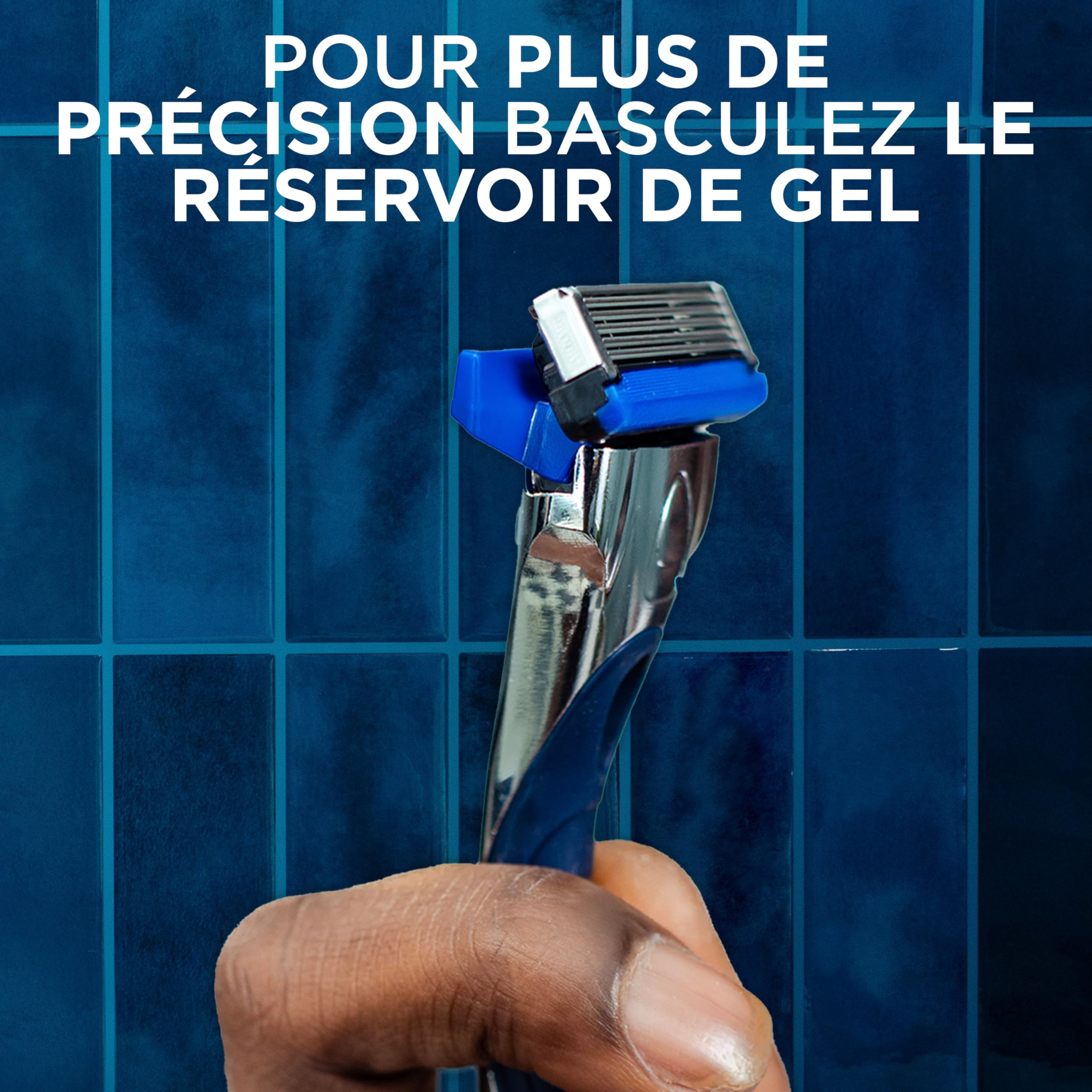 Wilkinson Sword Hydro 5 - Rasoir pour Homme - idéal pour les trousses de toilette des hommes - parfait pour le rasage quotidien - 1 manche de rasoir réutilisable + 13 lames de rechanges