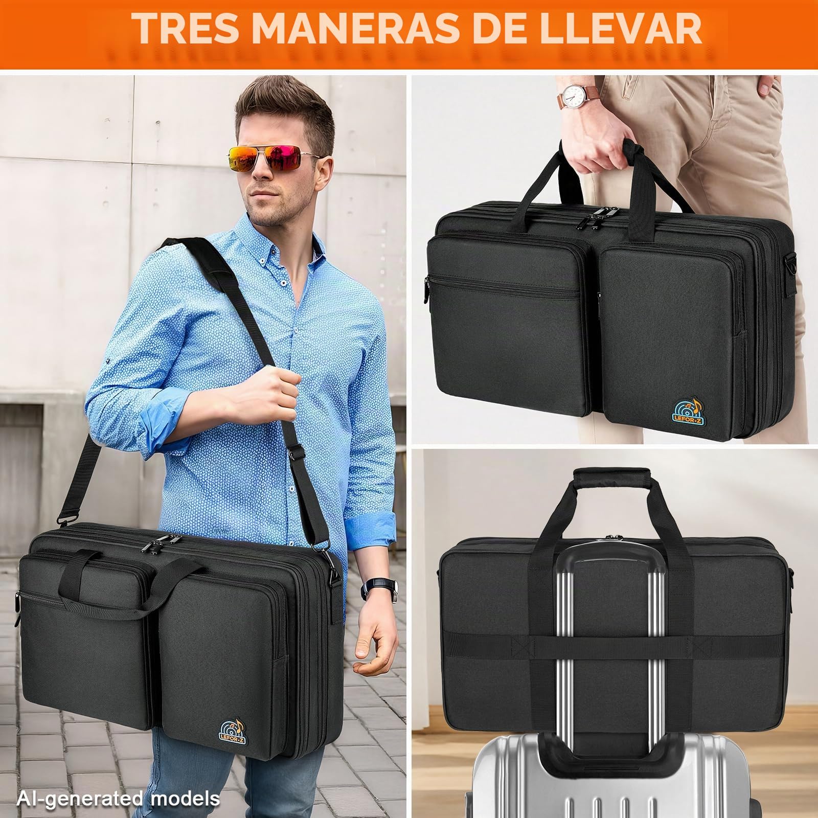 LEFOR·Z - Funda de Almacenamiento Acolchada para Mando DJ
