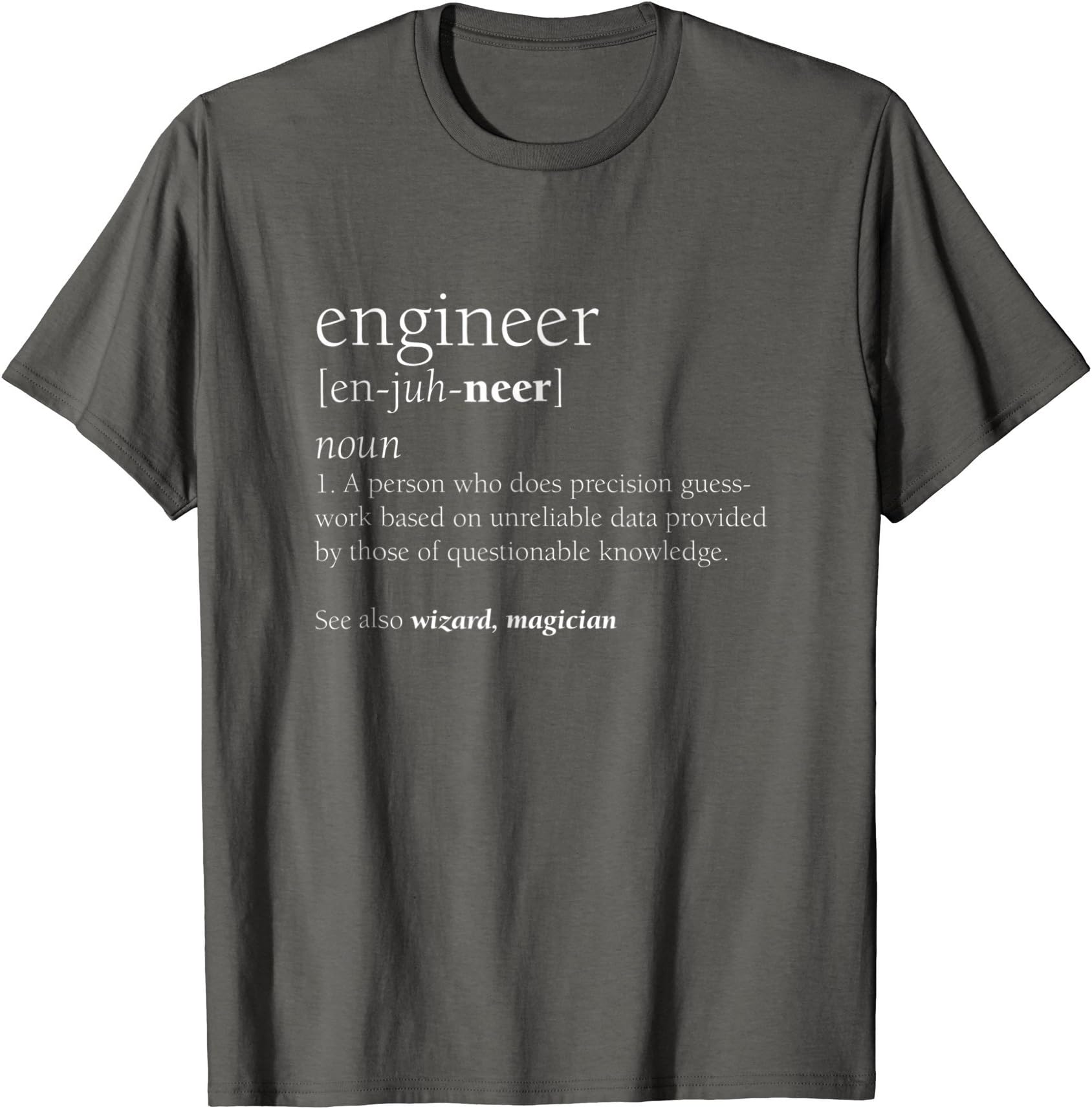Engineer Definition T Shirt, Funny Engineering Gift