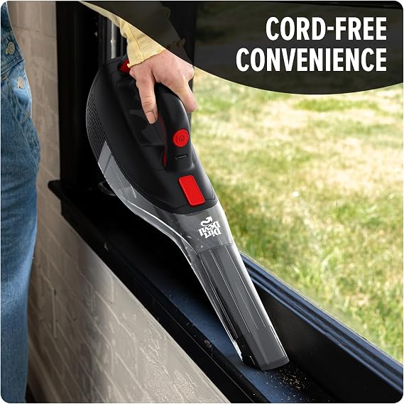 Dirt Devil Whole Home 12V Handheld Vacuum Cleaner, Powerful Suction | Lightweight and Cordless, Includes Multi-Surface Tool Kit and Charging Stand with Tool Storage, Portable Vacuum