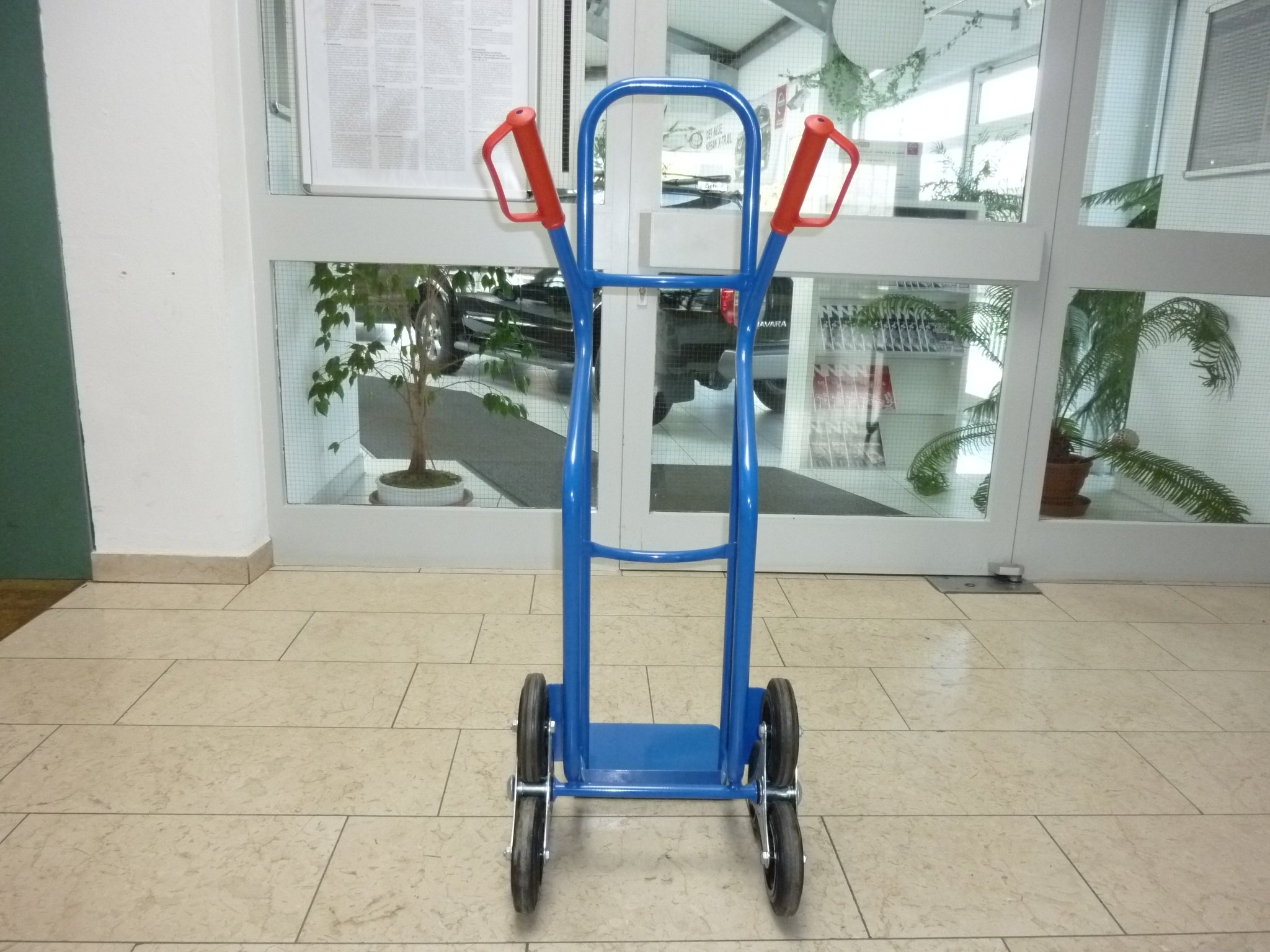 RLW-Treppenkarre Treppensteiger Sackkarre (Aluminium leicht) | Treppensteiger, Sackkarre, Stapelkarre, Höhe 1.180 mm, Große Ladeschaufel 280 x 280 mm
