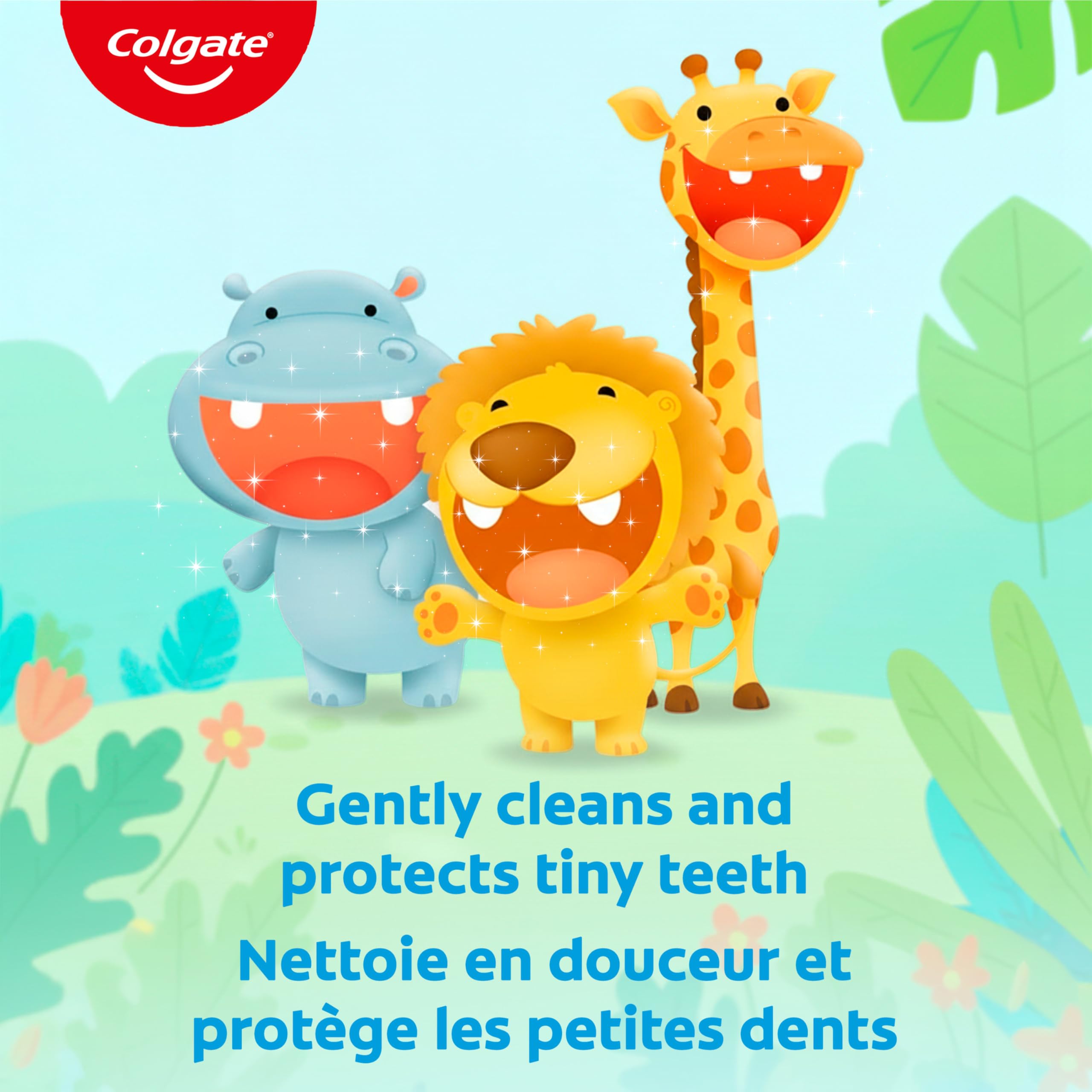 Colgate My First Infant and Toddler Training Toothpaste, Fluoride Free Baby Toothpaste, Ages 0-24 Months, Safe If Swallowed, Gently Cleans and Removes Plaque with Brushing, Mild Fruit Flavour, 40 mL - 5