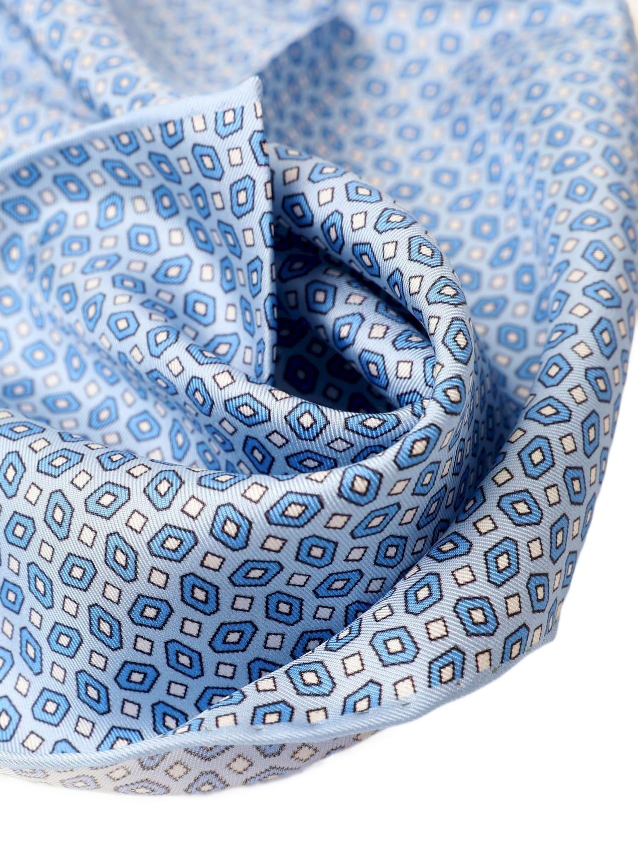 Quadratischer Schal aus 100% Seide für Damen und Herren, Paisleymuster, Sommer-Seide