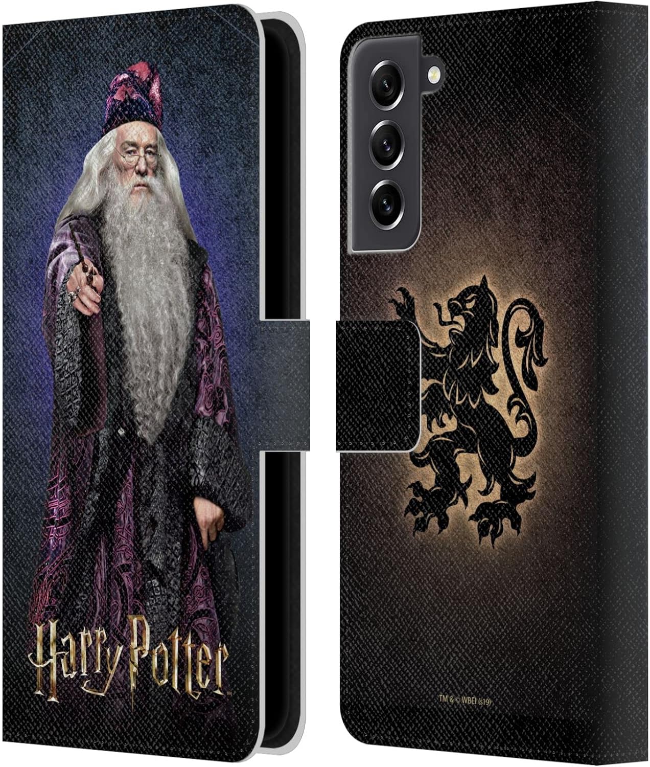 Head Case Designs Officially Licensed Harry Potter Albus Dumbledore Chamber of Secrets IV Leather Wallet Case Compatible with Samsung Galaxy S21 FE 5G