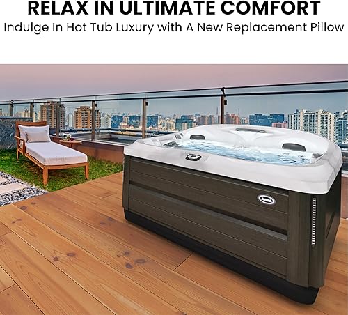 Miniatura 6 de Jacuzzi Almohada ovalada J200 gris a presión para modelos J-230, 2005+ J-270280, se adapta perfectamente, diseño ergonómico, fácil instalación, spa