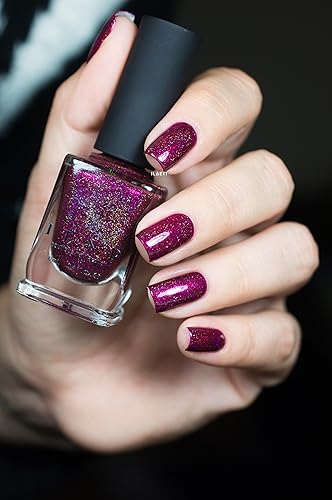 Miniatura 509 de ILNP Madison Ave Esmalte de uñas holográfico metálico rosa antiguo
