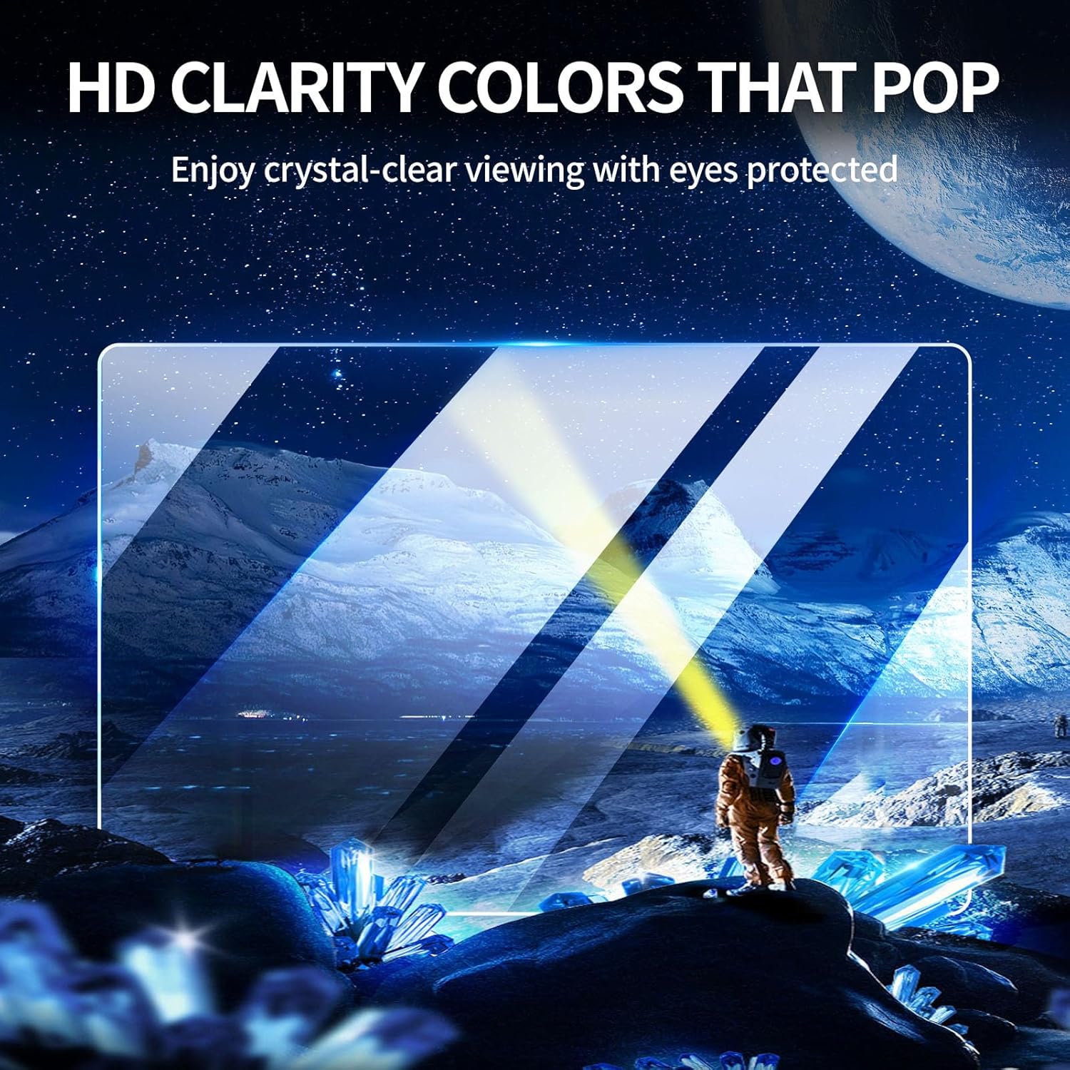 2 Pack Magnetic Blue Light Blocking Screen Protector for 24 Inch Frameless Computer Monitor,9H Hardness Acrylic Anti-Glare Anti-UV Eye Protection Blue light Screen Protector