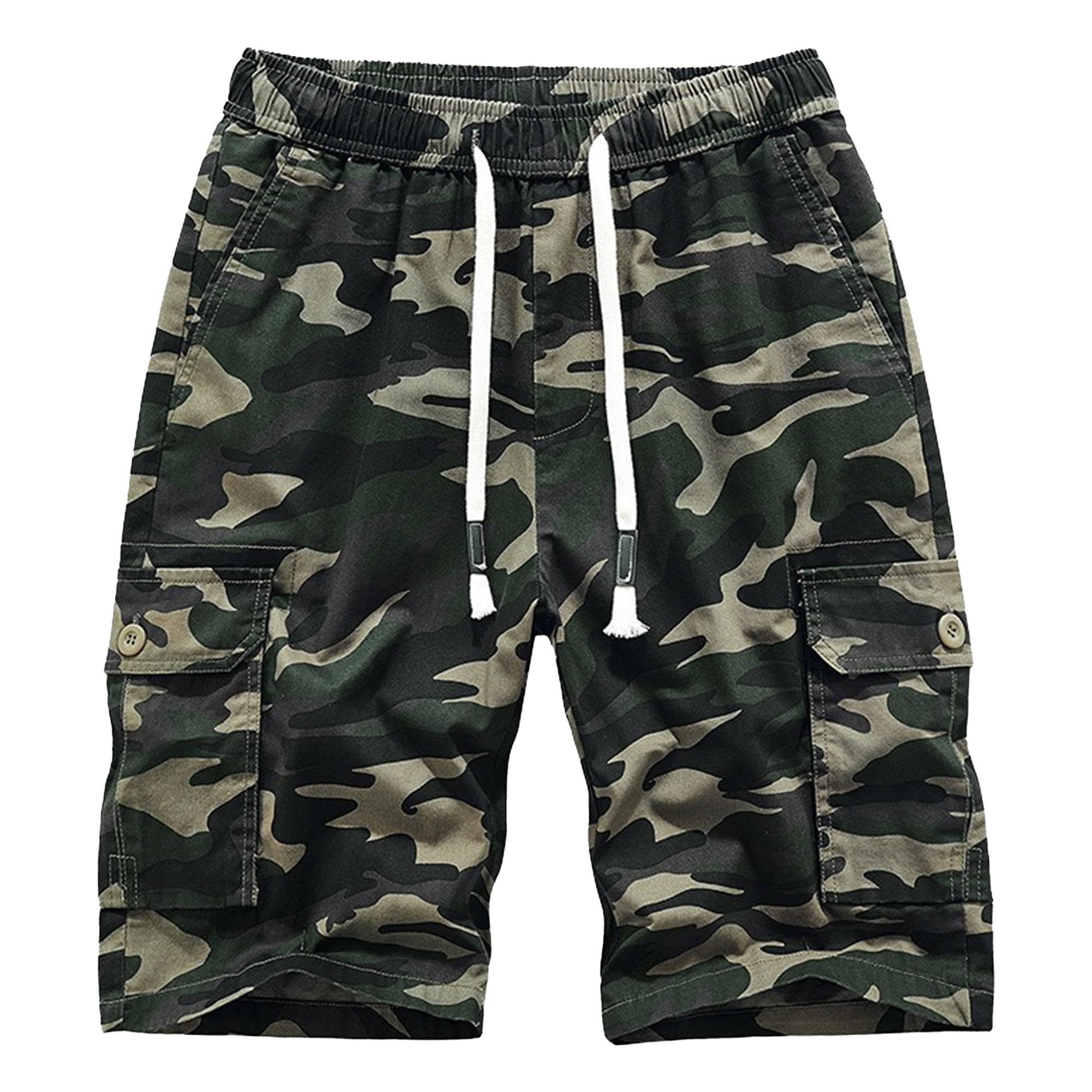 Short de travail décontracté multi-poches avec taille élastique 54