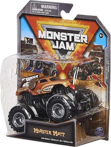 Miniatura 5 de Monster Jam 2022 Spin Master 1:64 Camión fundido a troquel con accesorio adicional: Retro Rebels Monster Mutt