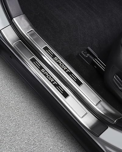 Protector de placa para umbral de puerta inferior de acero inoxidable de primera calidad, accesorios de moldura interior de puerta interior, color