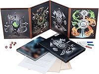 Vista 8 de Hexers Pantalla Game Master, compatible con Dungeons and Dragons, DND DM Pathfinder RPG Role-Playing, 4 paneles personalizables insertos incluidos