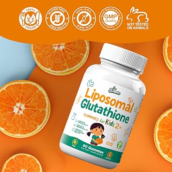Liposomal Glutathione Gummies for Kids, Vitamin C Immune Support