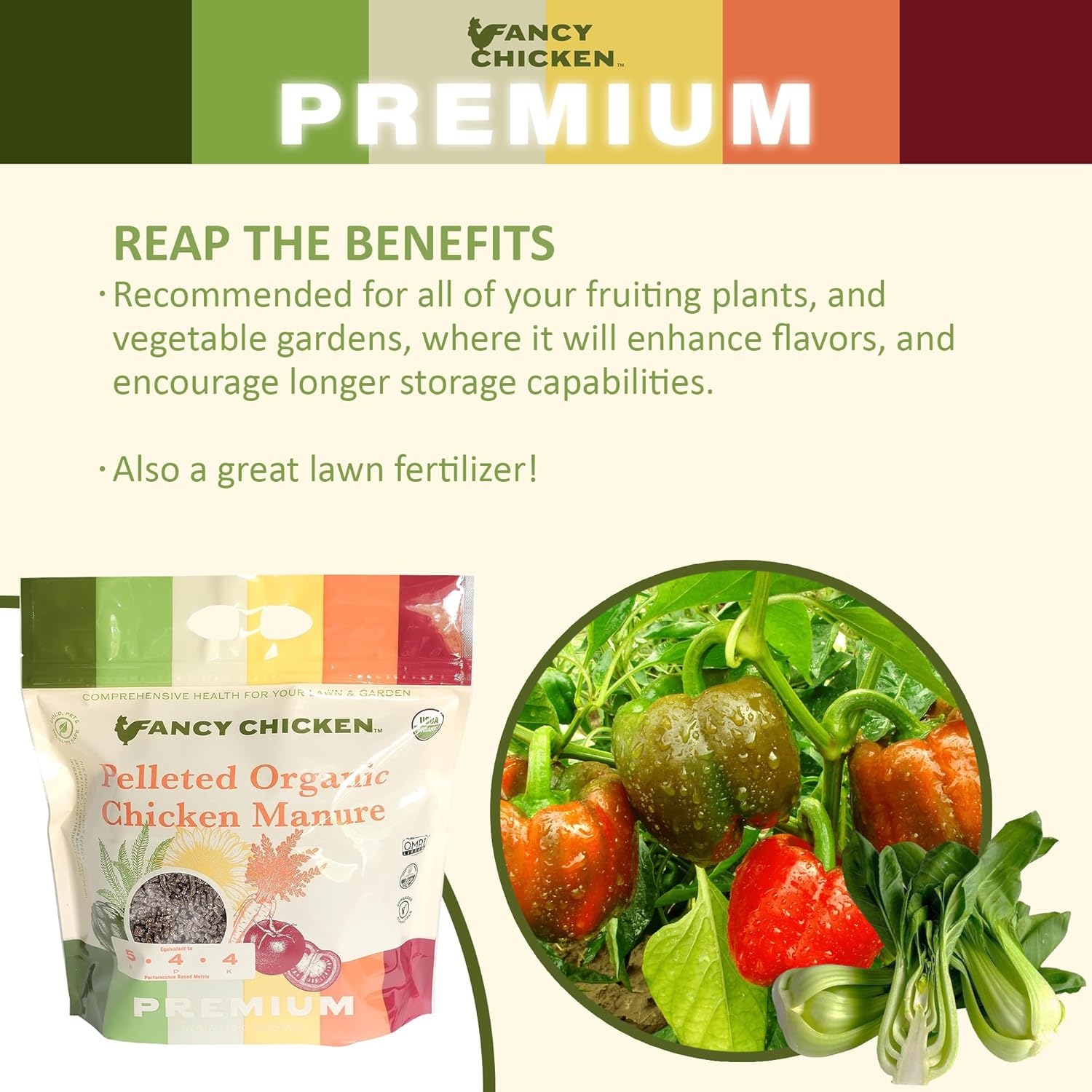 Fancy Chicken Premium Manure – 5lb Pelleted Organic Chicken Manure Fertilizer with Natural Performance Enhancers | All-Natural Plant Food Ideal for Vegetables Gardening & Farming USDA (2 Pack)